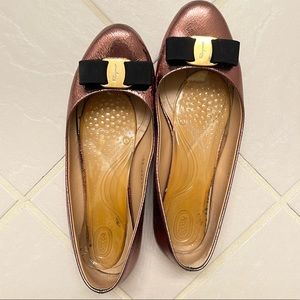 Salvatore Ferragamo Varina Patent Leather Ballet Flats
